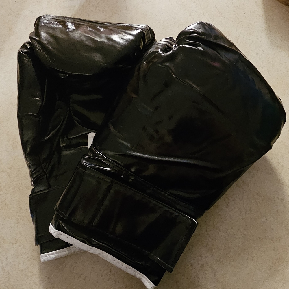 Black Holograhic Boxing Gloves